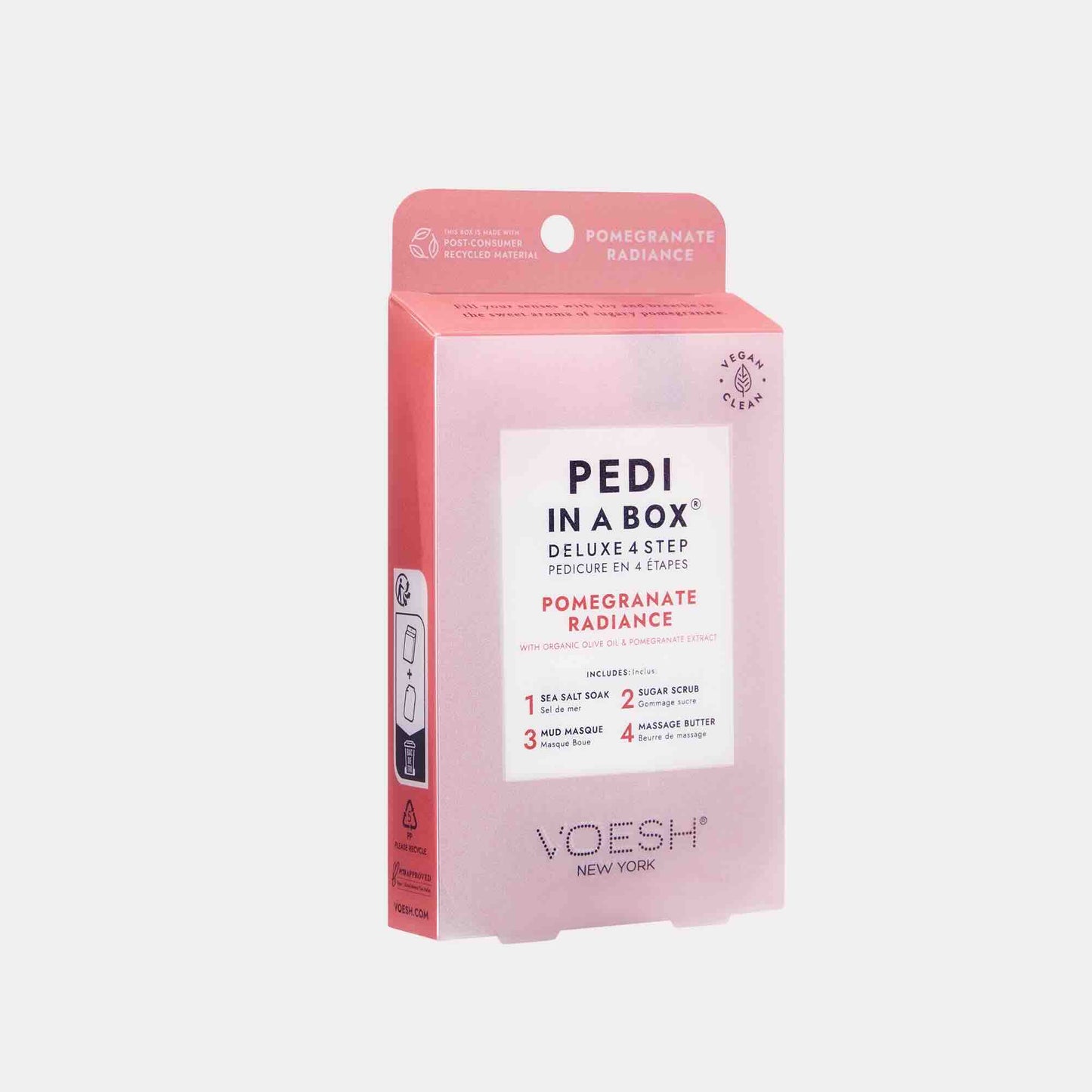 KIT DE PEDICURE 4 PASOS PEDI IN A BOX BRILLO DE GRANADA