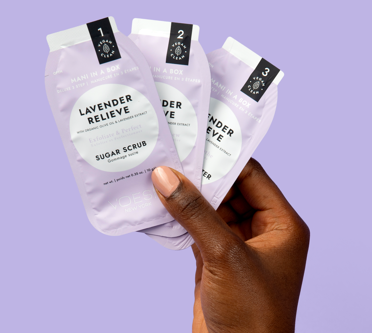 KIT DE MANICURA 3 PASOS MANI MOMENTS LAVANDA